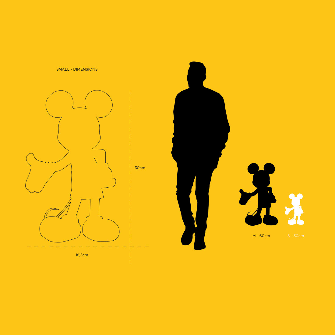 Leopard Mickey Welcome Small - 30 Cm