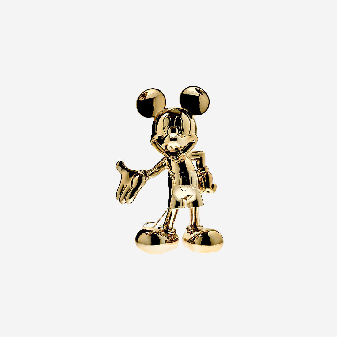 Chromed Gold Mickey Welcome Small - 30 Cm