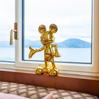 Chromed Gold Mickey Welcome Small - 30 Cm