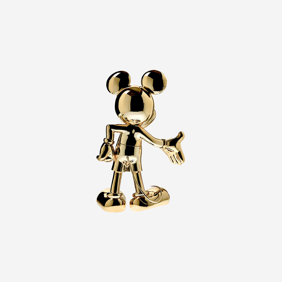 Chromed Gold Mickey Welcome Small - 30 Cm