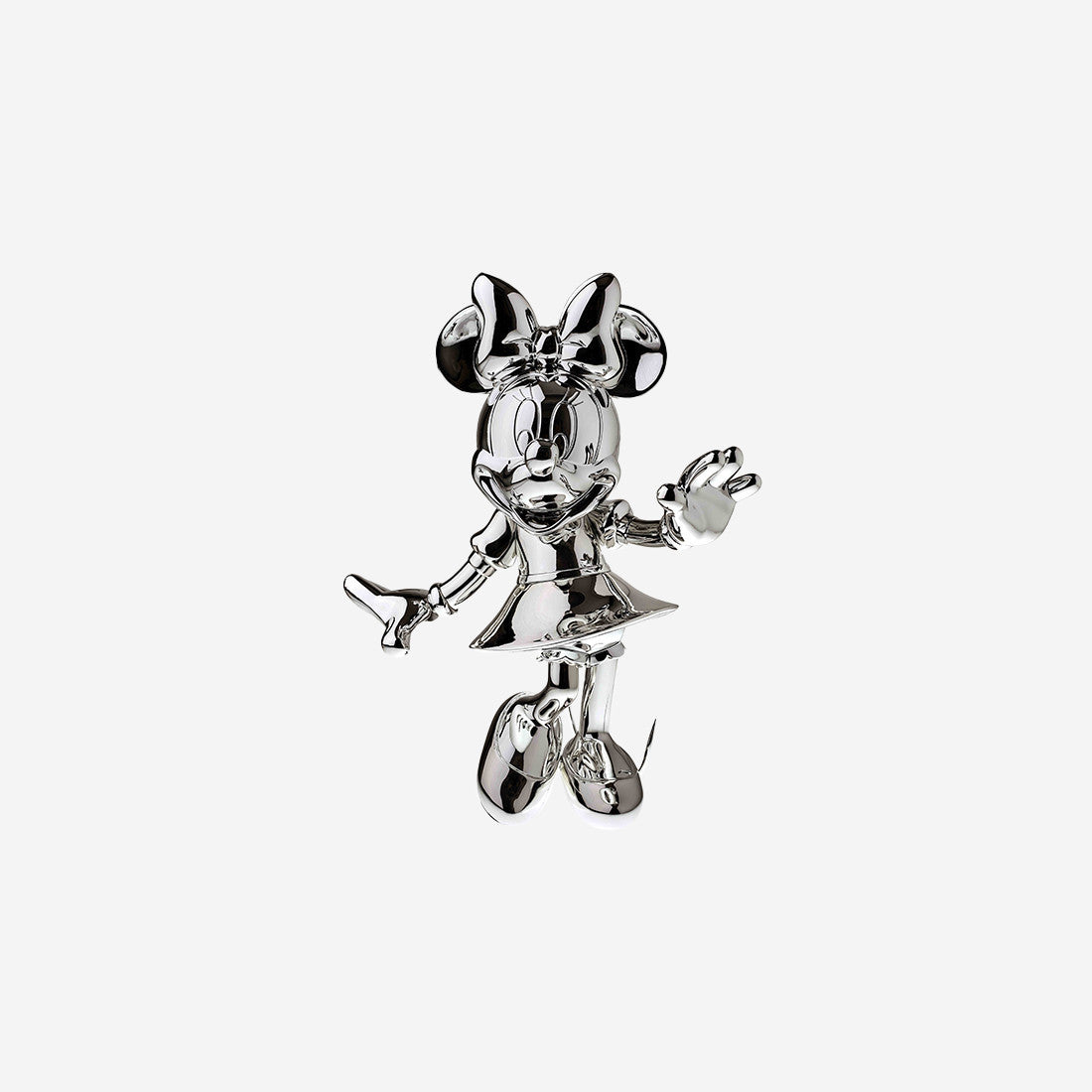 Chromed Silver Minnie Welcome Small - 30 Cm