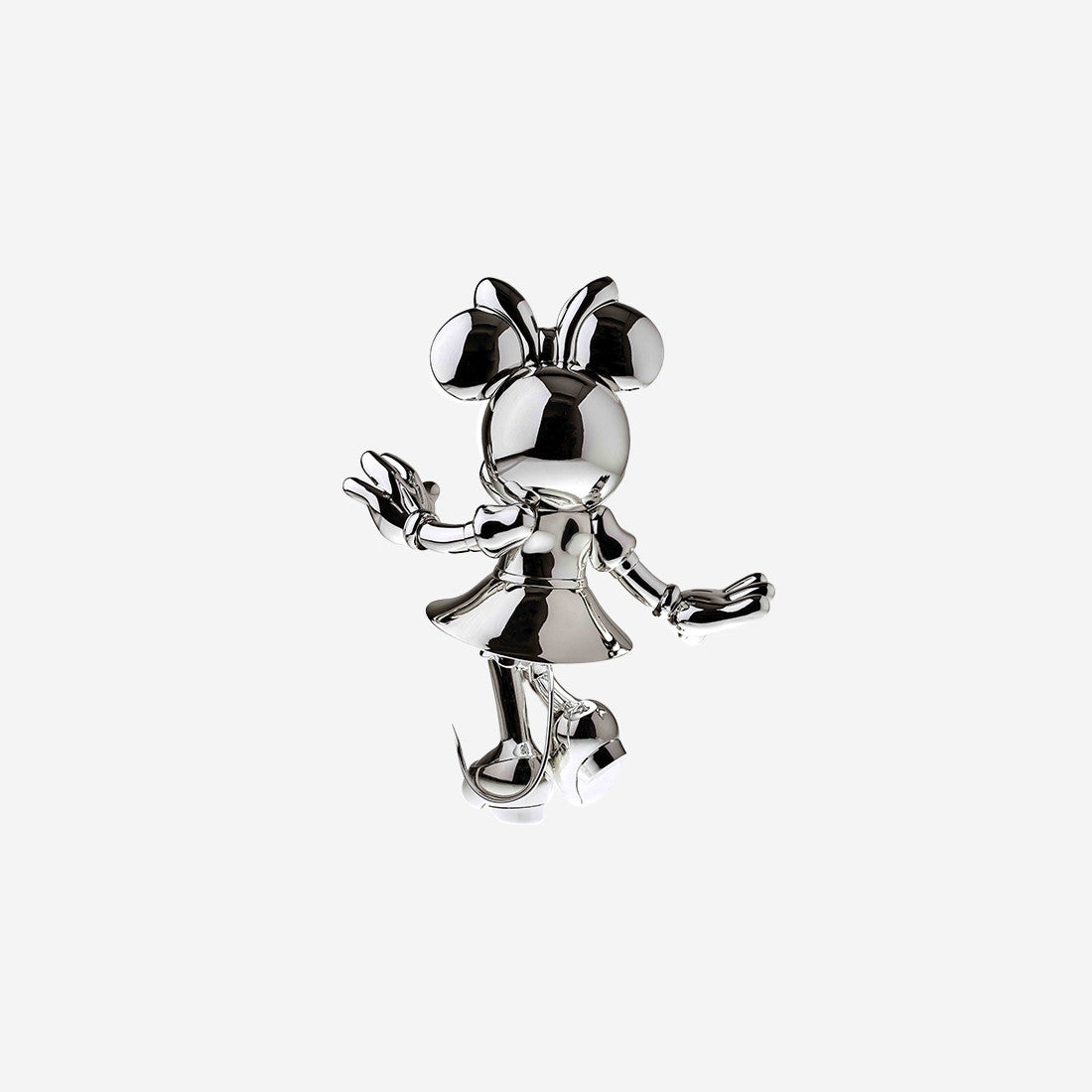 Chromed Silver Minnie Welcome Small - 30 Cm
