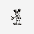 Chromed Silver Mickey Welcome Small - 30 Cm