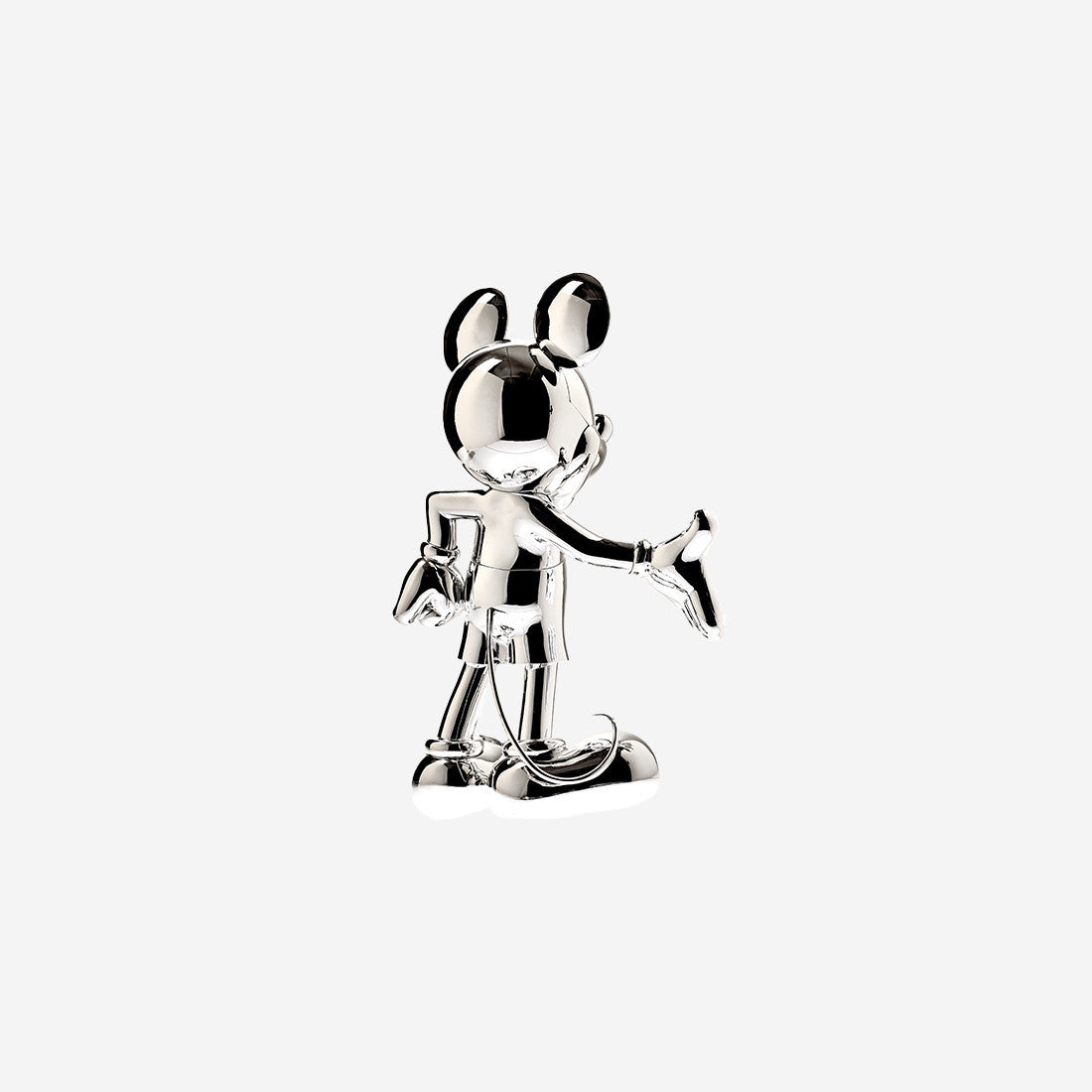 Chromed Silver Mickey Welcome Small - 30 Cm
