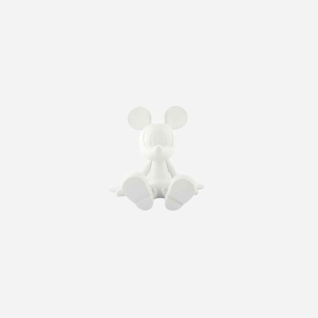 Matt White Sitting Mickey Extra Small - 12 Cm