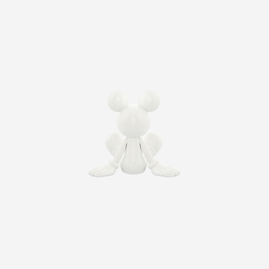 Matt White Sitting Mickey Extra Small - 12 Cm