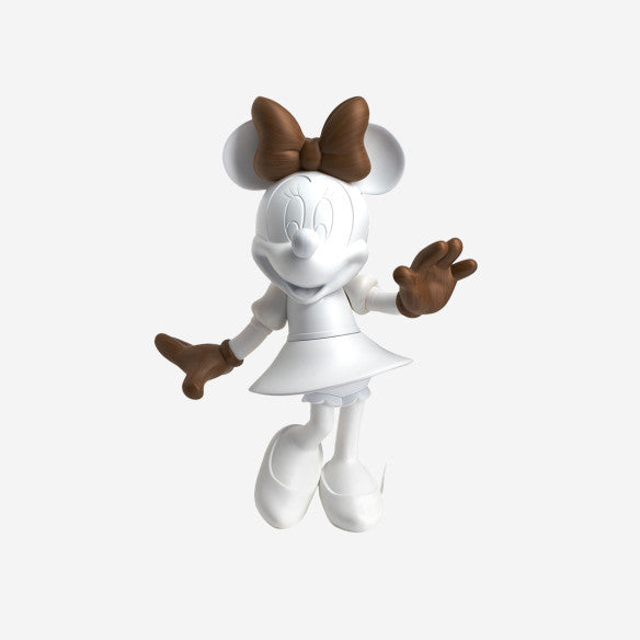 White Minnie Welcome Wood Small - 30 Cm
