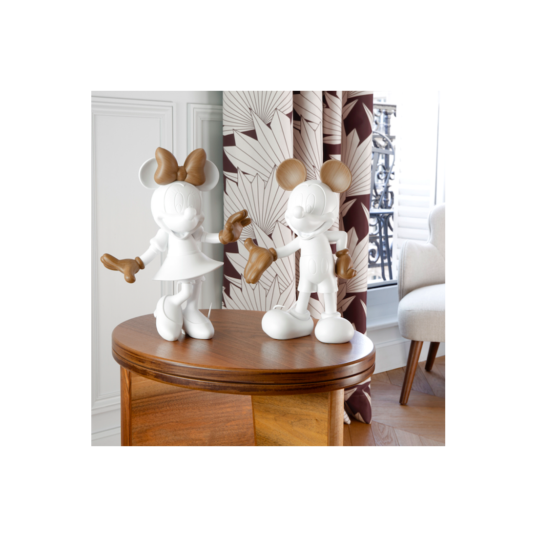White Minnie Welcome Wood Small - 30 Cm