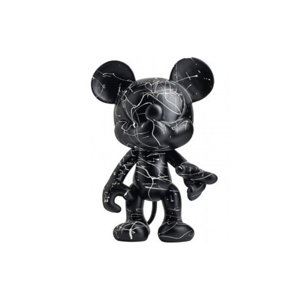 Black With White Lines Mickey Graff 43 Cm