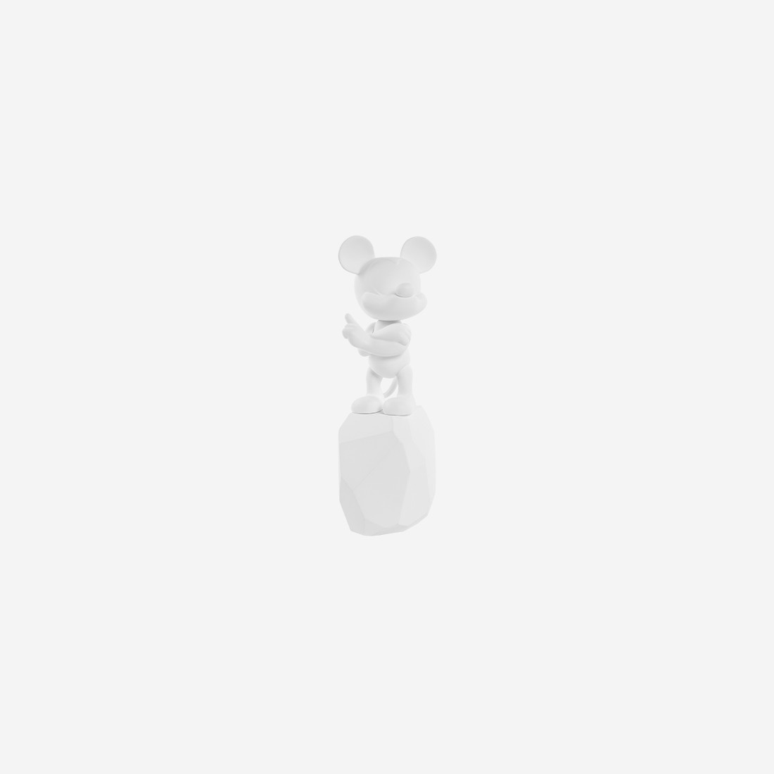 White Mickey Rock Small - 18 Cm