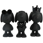 Black Snoopy Set Extra Small - 13 Cm