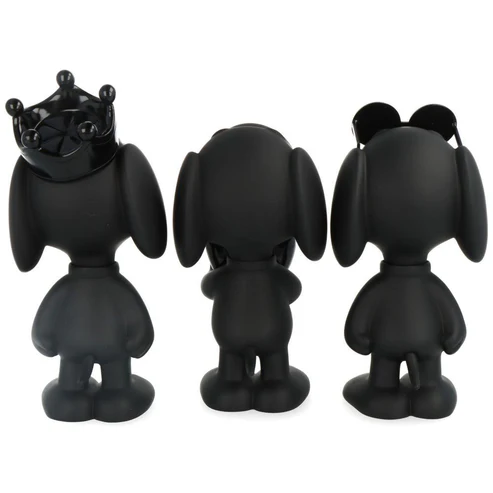 Black Snoopy Set Extra Small - 13 Cm