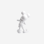 White With Silver Heart Mickey With Love Small - 30 Cm