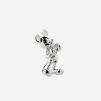 Chromed Silver Mickey With Love Extra Small - 13 Cm