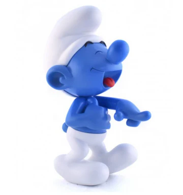 Blue With Red Tongue Jokey Smurf Small - 30 Cm