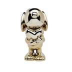 Chromed Gold Snoopy Heart Small - 27 Cm