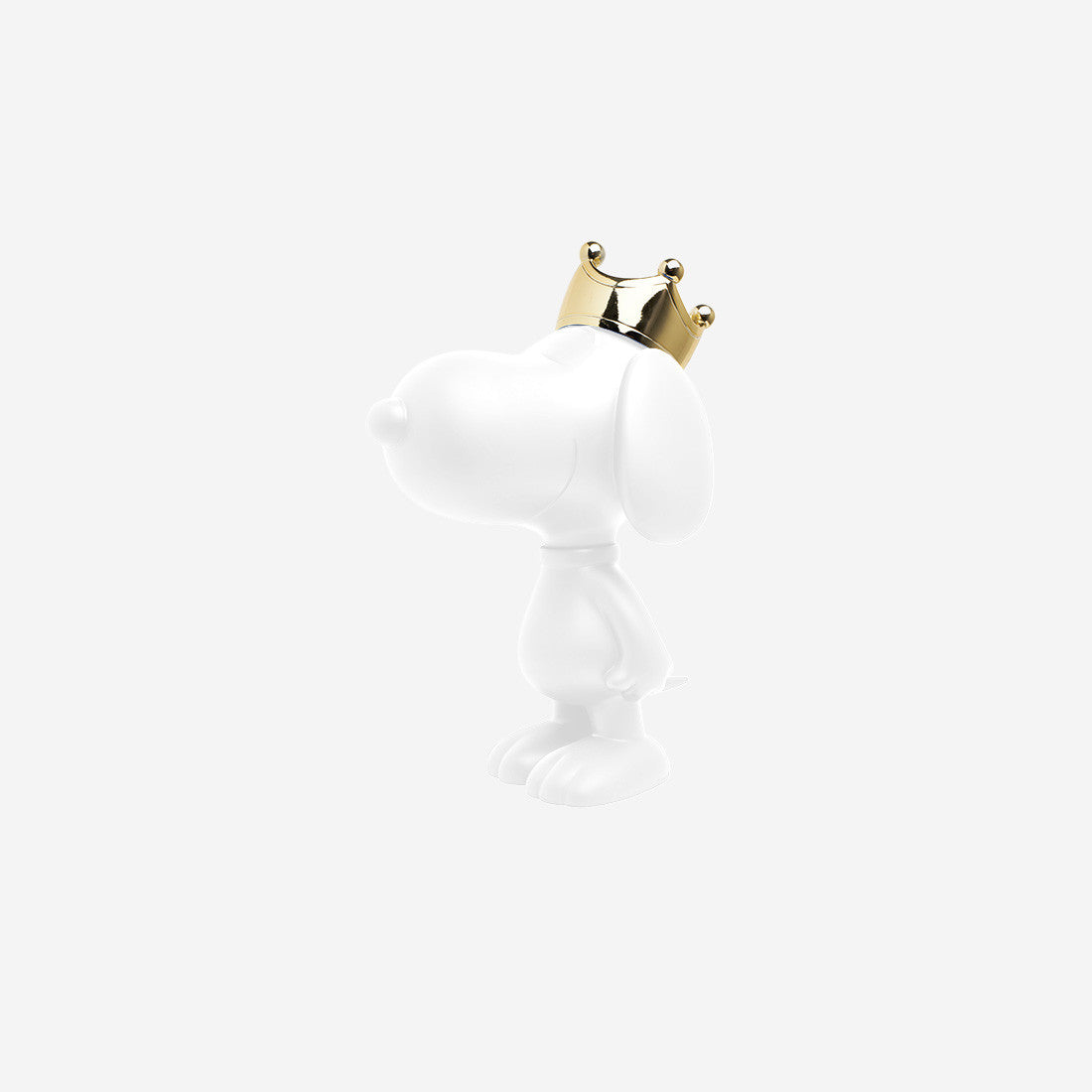 White With Gold Snoopy Crown Small - 31 Cm