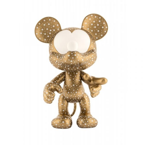 Bronce y blanco brillante Mickey 43 cm