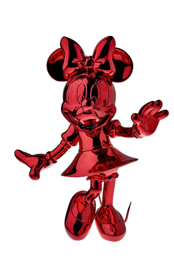 Chromed Red Minnie Welcome Small - 30 Cm