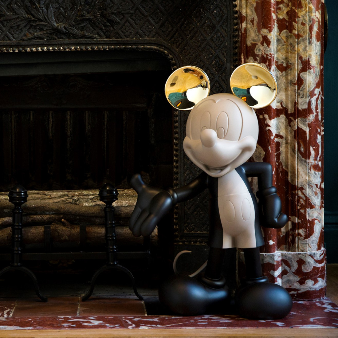 Black Taupe & Gold Mickey By Kelly 60 Cm - Medium