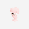 Chromed Pink And Rose Gold Snoopy Heart Small - 27 Cm
