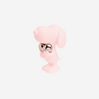 Chromed Pink And Rose Gold Snoopy Heart Small - 27 Cm
