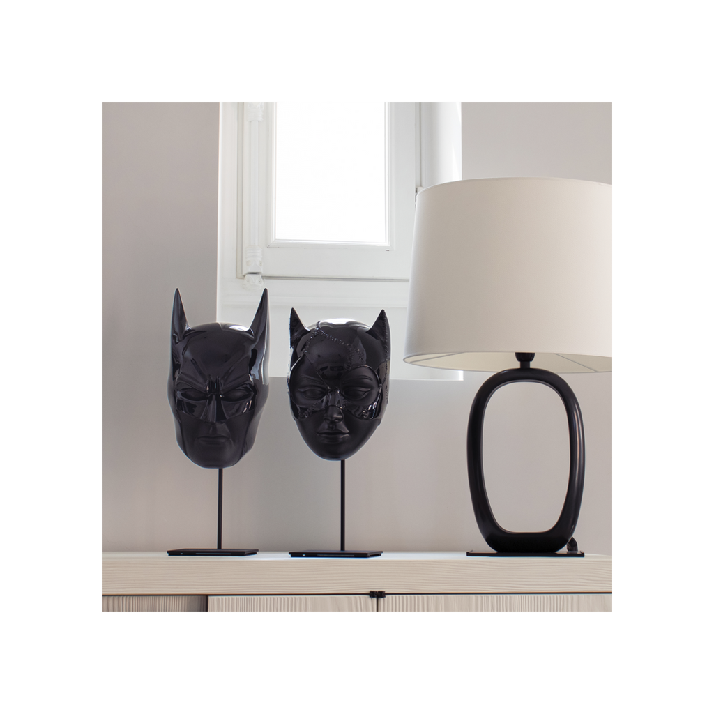 Matt Black Mask Base Small - 37 Cm