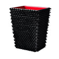 Quill Black Wastebasket And Liner