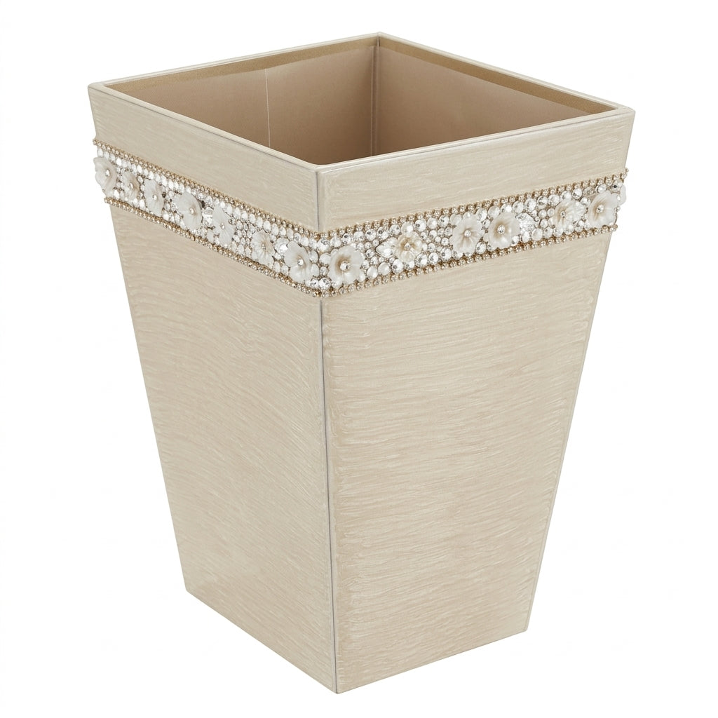 Chantilly - Scalloped Wastebasket & Liner