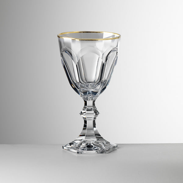 Water Glass Dolce Vita Clear Gold Thread 200 ML