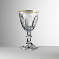 Water Glass Dolce Vita Clear Gold Thread 200 ML