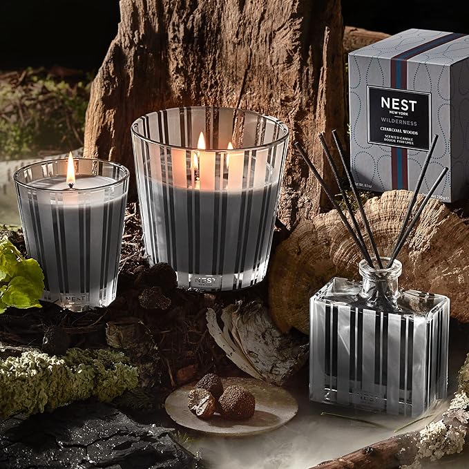Charcoal Woods 3 Wick Candle 600 G