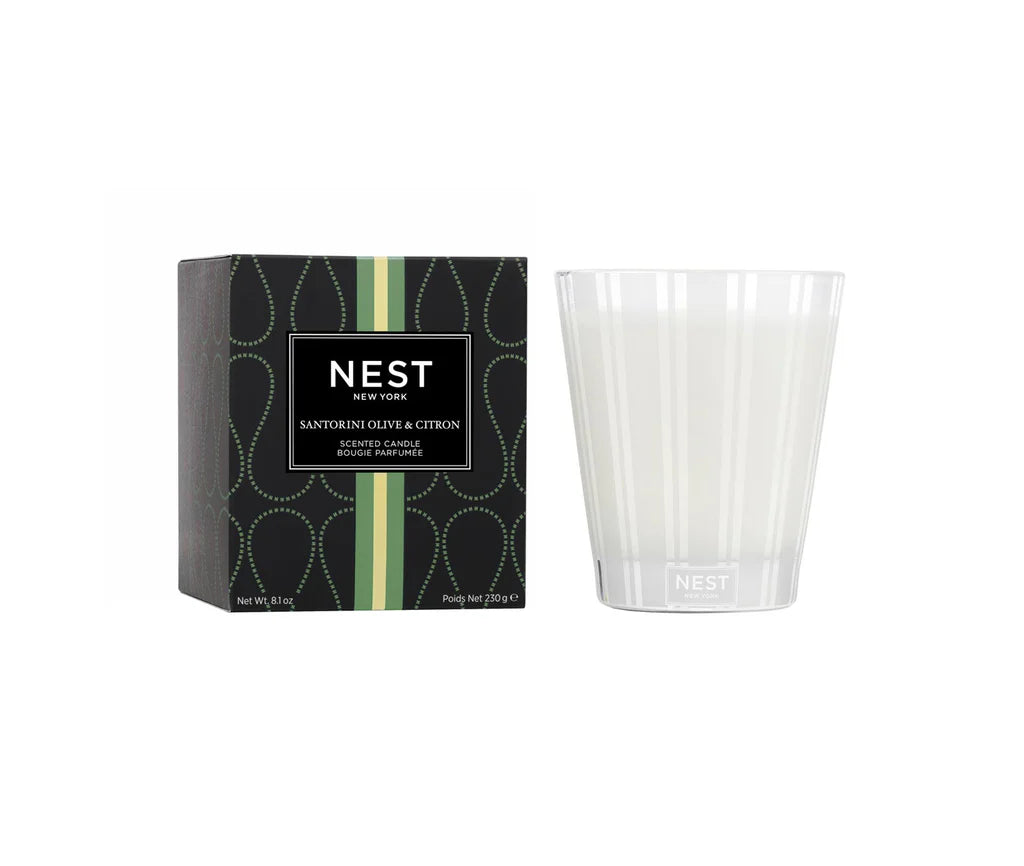 Santorine Olive  3 Wick Candle 600 G