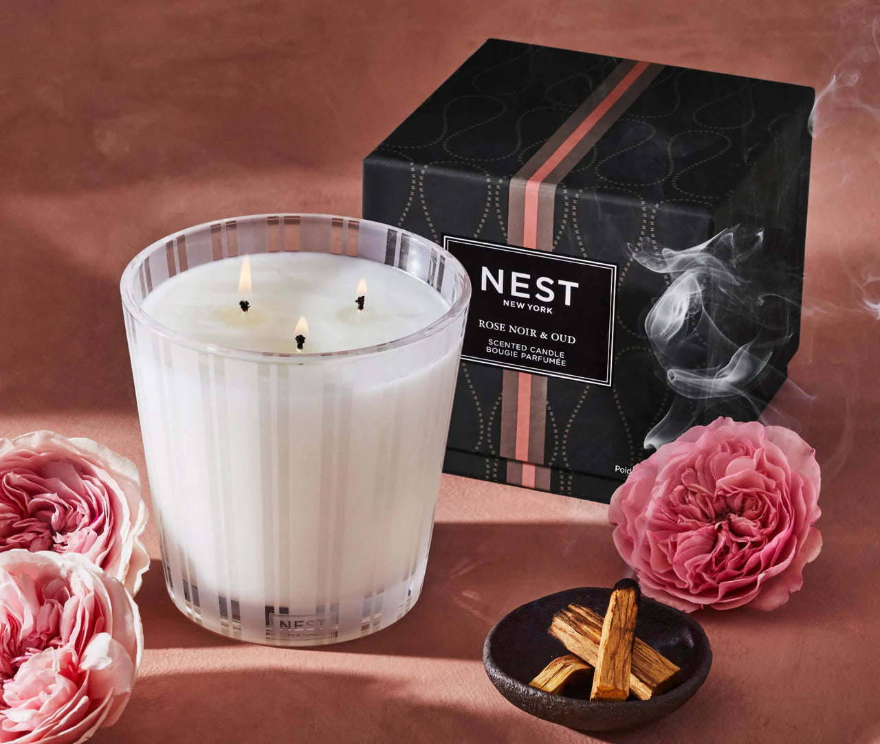 Rose Noir & Out 3 Wick Candle 600 G
