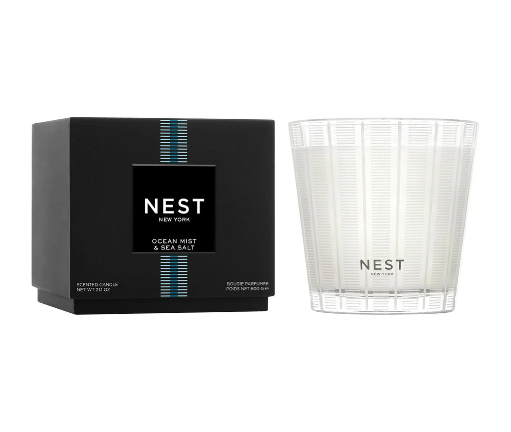 Ocean Mist & Sea Salt 3 Wick Candle 600 G