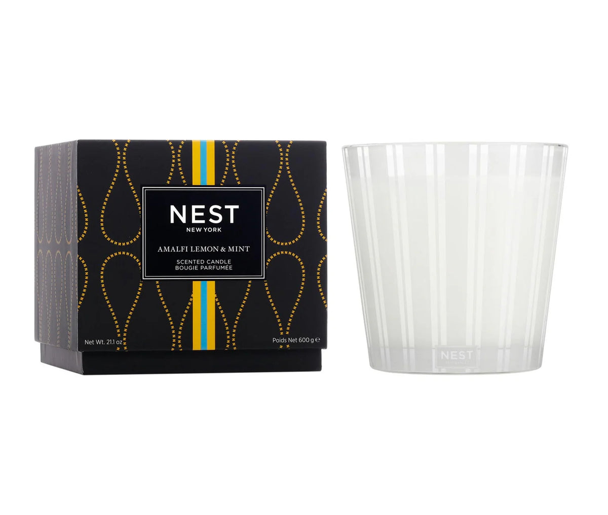 Amalfi Lemon & Mint 3 Wick Candle 600 G