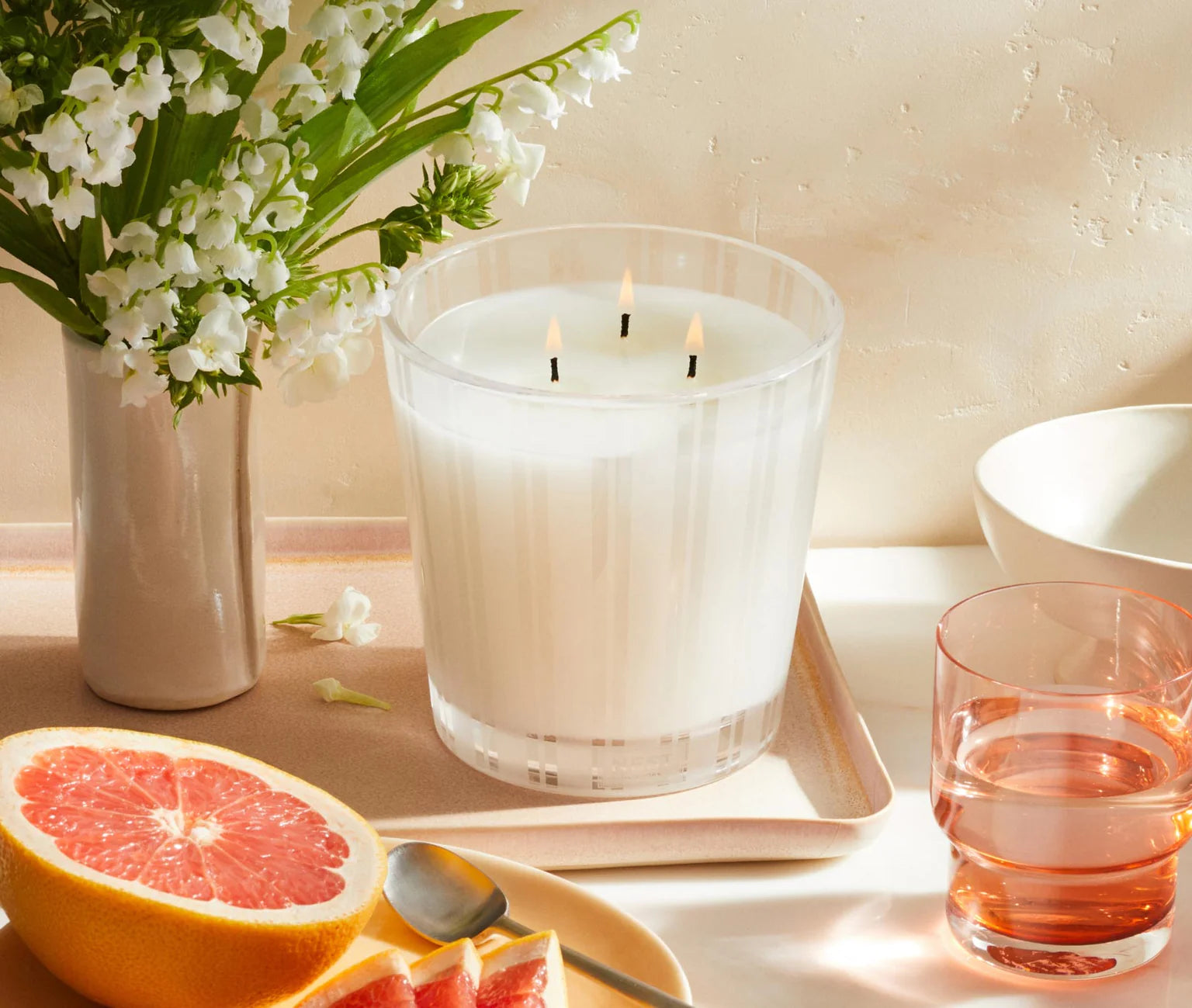 Grapefruit  3 Wick Candle 600 G