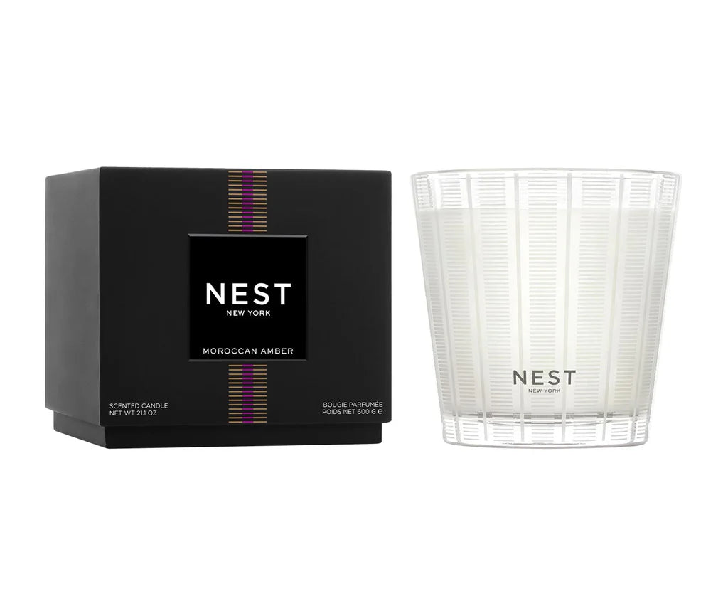 Moroccan Amber 3-Wick Candle 600 g