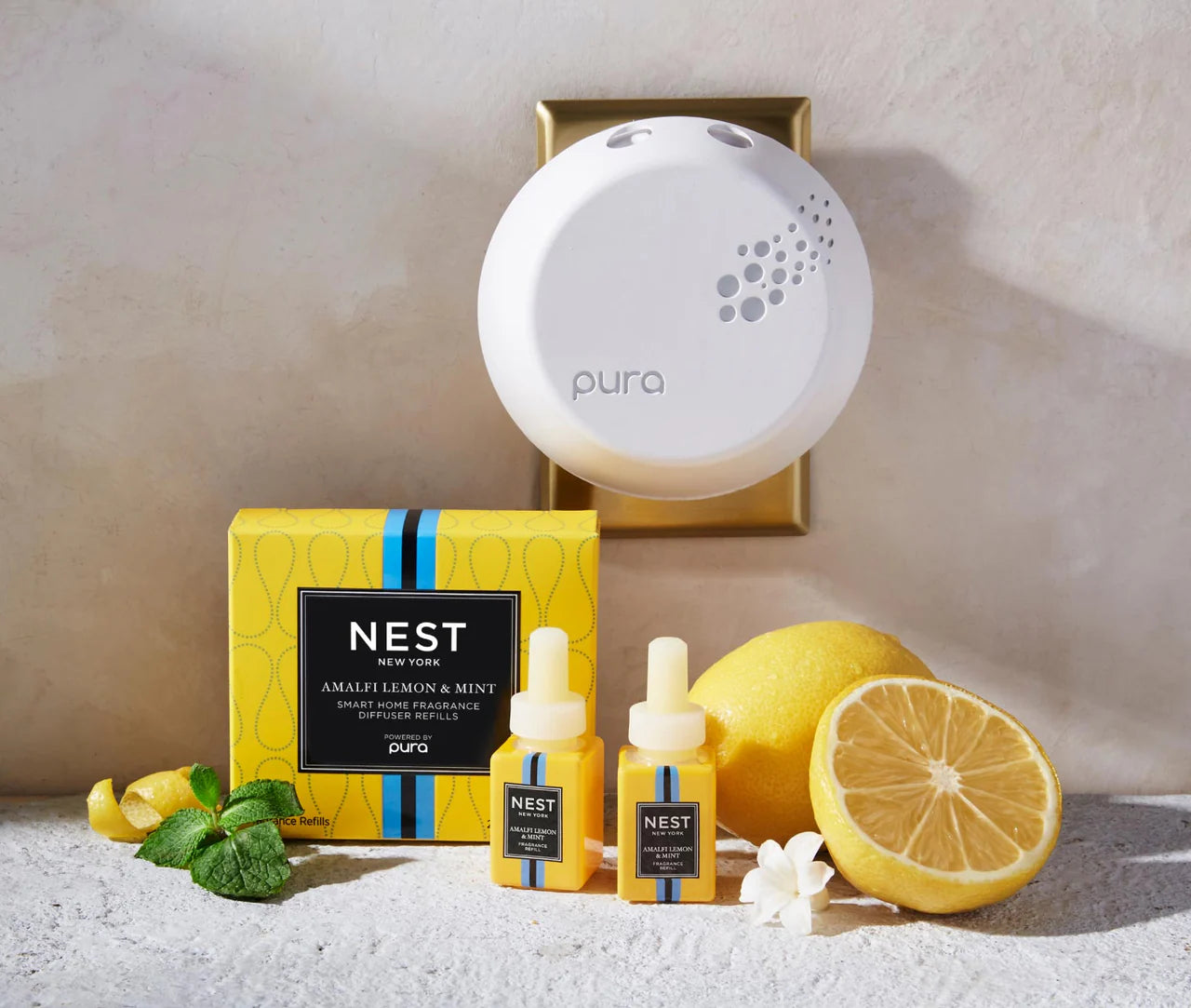 Amalfi Lemon & Mint Pura Diffuser Refills 2x10 Ml