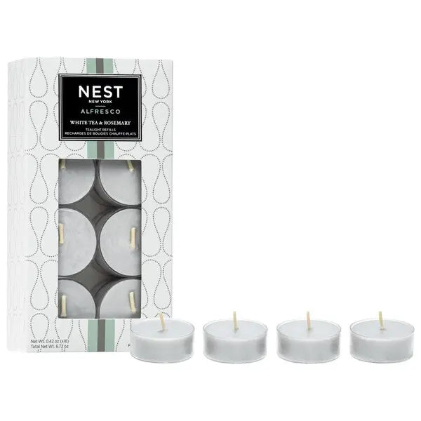 White Tea & Rosemary Tealight Refill 12 G X 16
