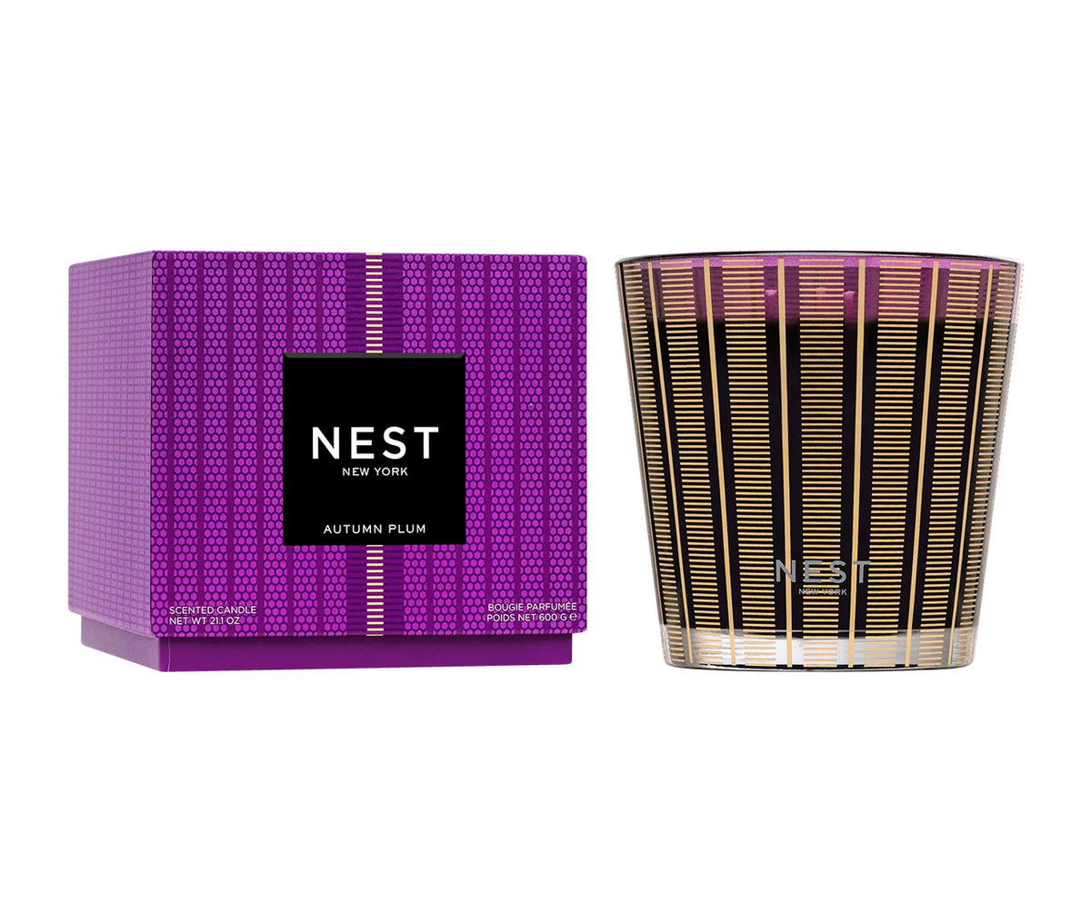 Autumn Plum 3 Wick Candle 600 G