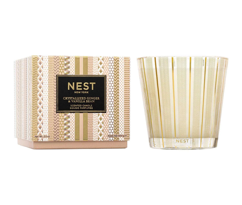 Crystallized Ginger & Vanilla Bean 3 Wick Candle 600 G