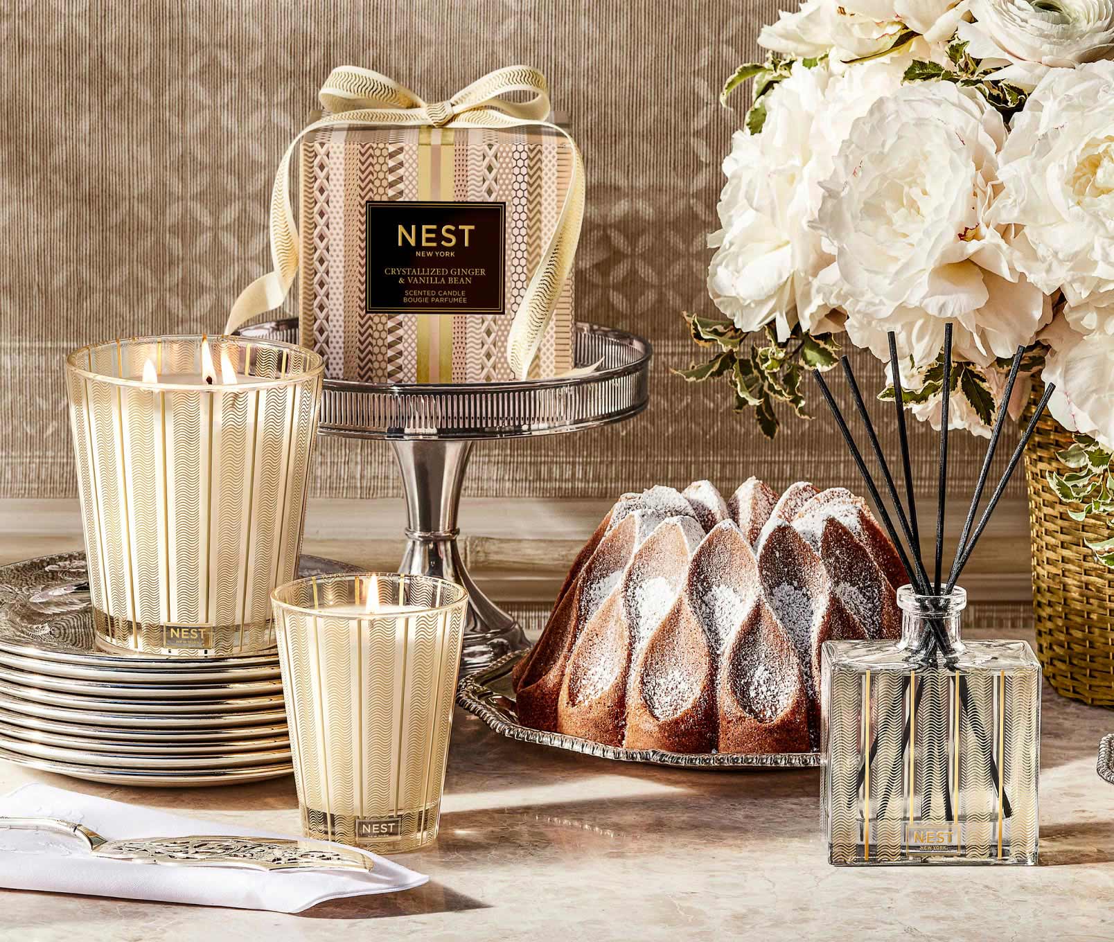 Crystallized Ginger & Vanilla Bean  Reed Diffuser 175 Ml