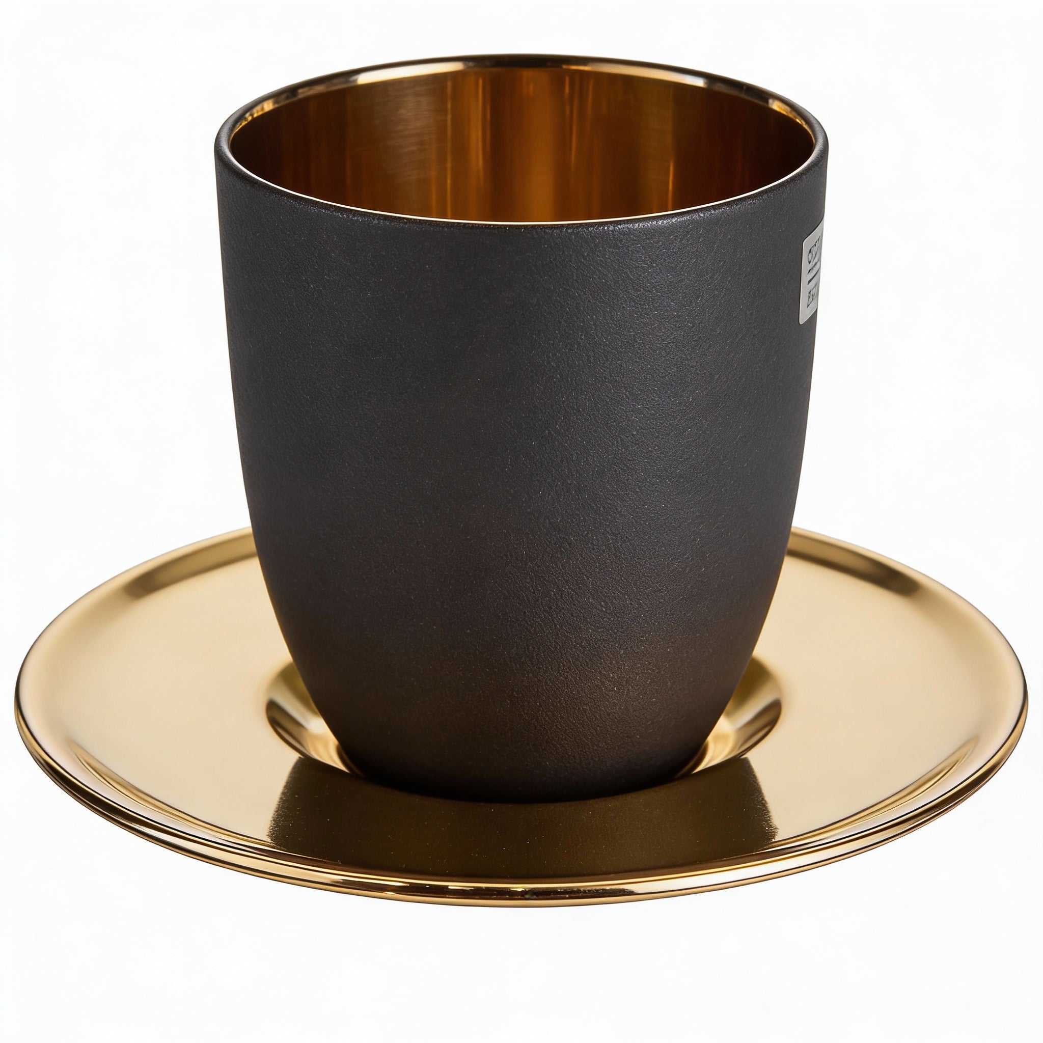 Black Expresso Cup And Plate