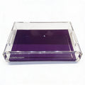 Solid Abergine Acrylic Vanity Tray 7 x 12.25