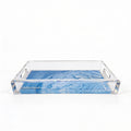 Crystal Light Navy Acrylic Vanity Tray 7 x 12.25