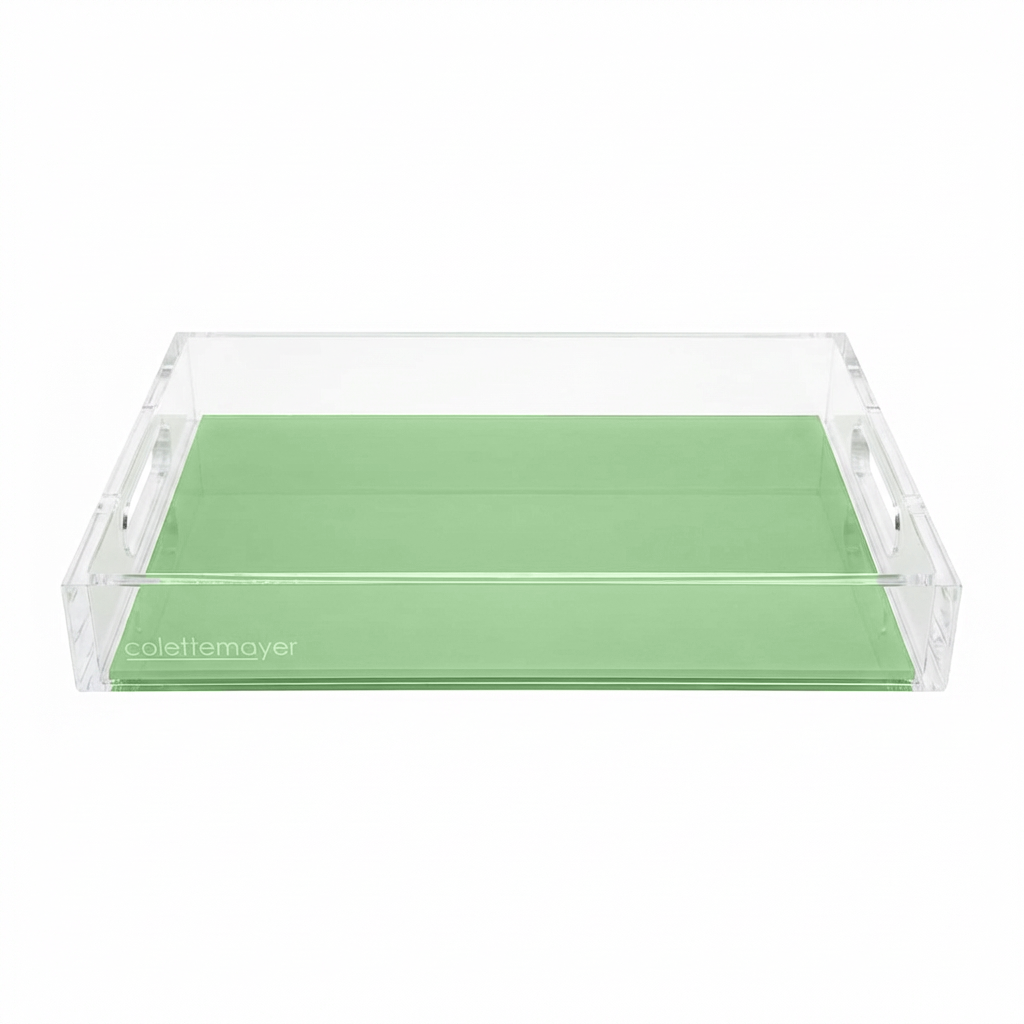 Solid Clover Acrylic Vanity Tray 7 x 12.25
