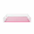 Solid Blush Acrylic Vanity Tray 7 x 12.25