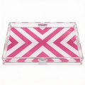 Print Pink Acrylic Vanity Tray 7 x 12.25