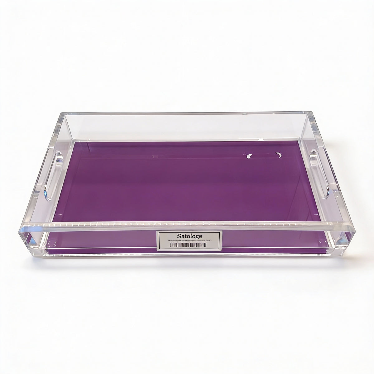 Solid Purple Acrylic Vanity Tray 7 x 12.25